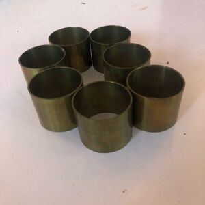 7 Vintage Brass Napkin Rings. Keep it simple and classy or decorate with napkins